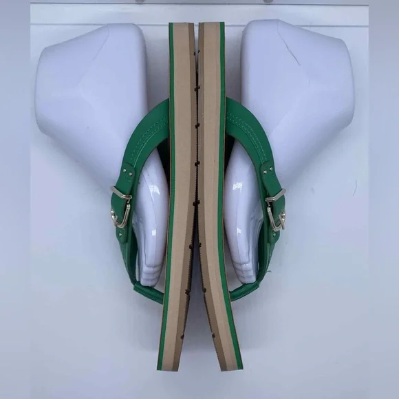 Kelly & Katie Briar Green Sandals with Buckle Detail Size 8.5 - Picture 5 of 8